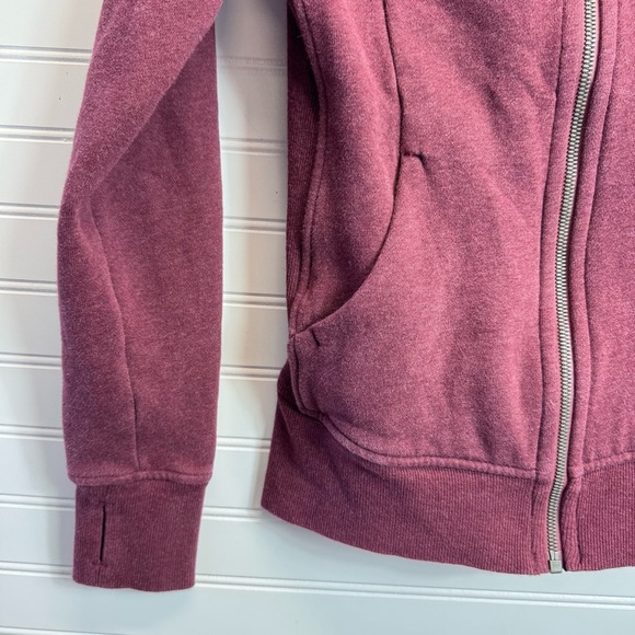 Lululemon Women's Size 4 Scuba Hoodie *Light Cotton Fleece Dark Adobe GUC** - Picture 5 of 11
